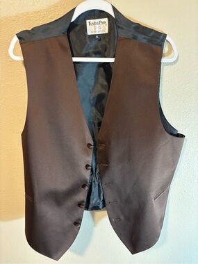 Tuxedo Park Men's Chocolate Brown Dress Vest - Classic Formal Vest